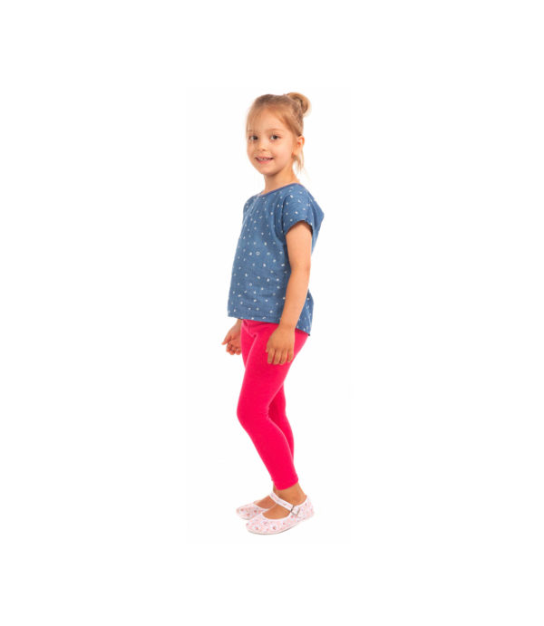 Amarantowe (różowe) legginsy dla dziewczynki, elastyczne 92, 104, 116, 140