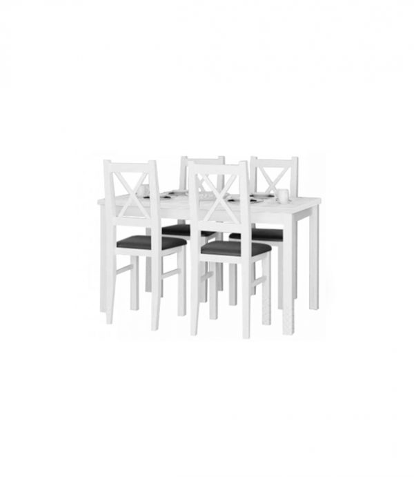 Stół rozkładany z krzesłami LV