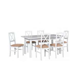 Stół rozkładany z krzesłami XLVI