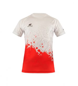 T-shirt biało-czerwony, męski ORZEŁ